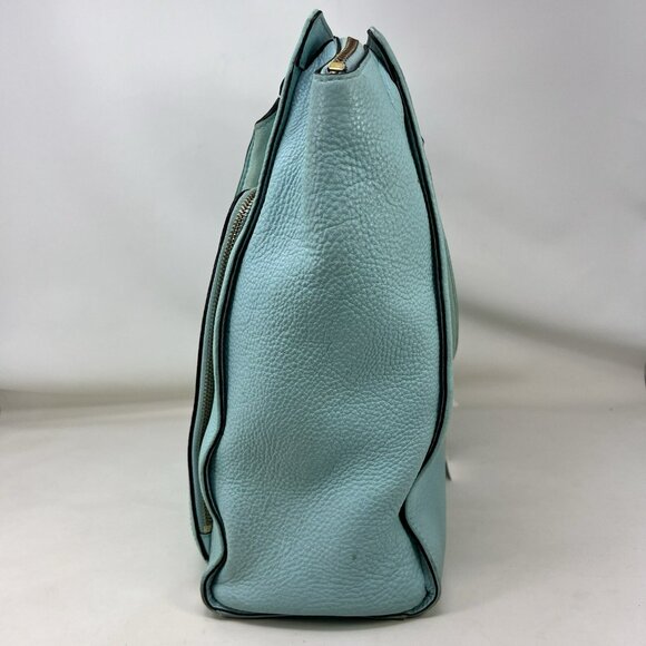 Kate Spade Baxter Street Fernrose Leather Purse Street Tote Bag Teal - Picture 3 of 10